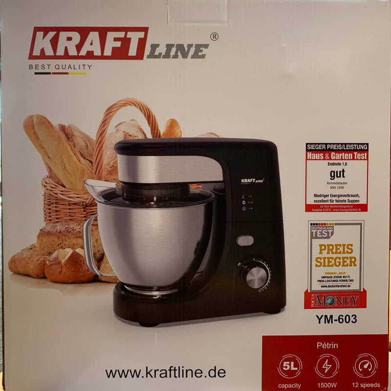 Robot Pâtissier Électrique - Kraft Line 🇩🇪 - 1500W - 5L